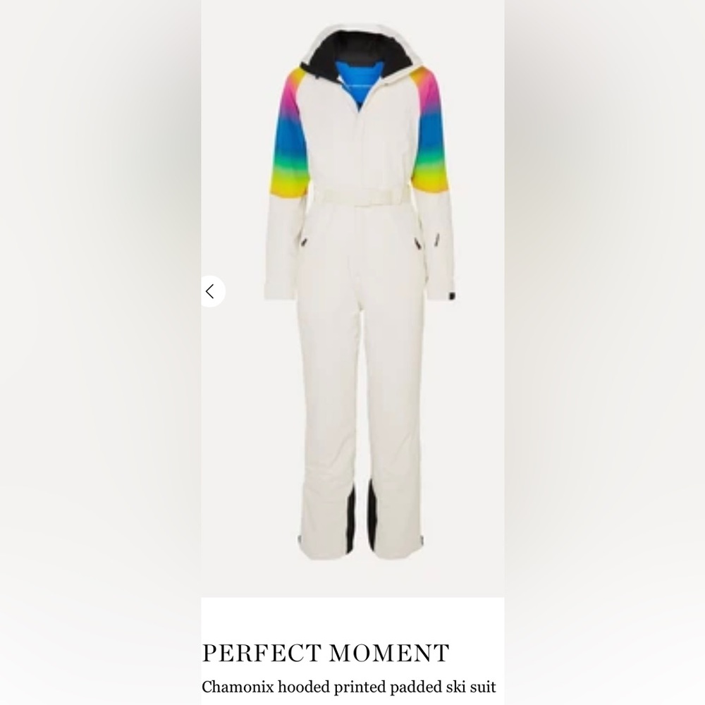 perfect moment ski suit Chamonix One Piece Rainbow Size XS
